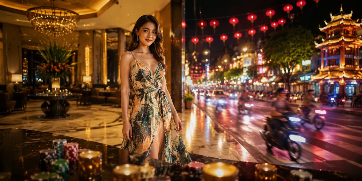 Người chơi tra cứu FAQ ok356 tại chợ đêm Huế trên điện thoại